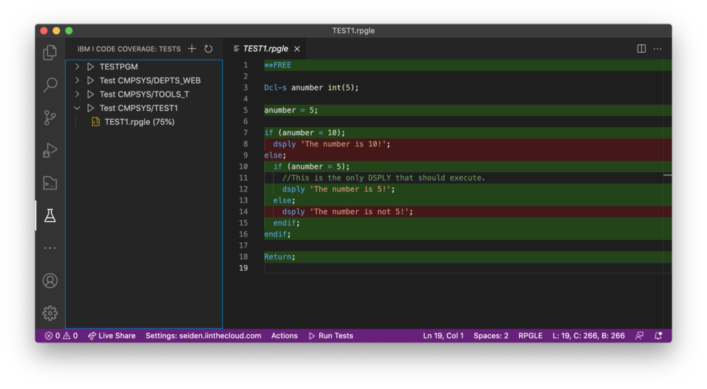 Visual Studio Code, RPG and Code Coverage - Seiden Group